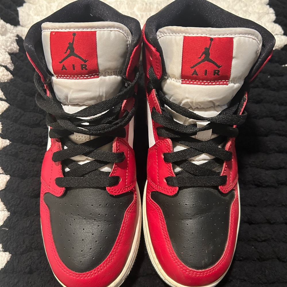 Air Jordan Black and Red Sneakers